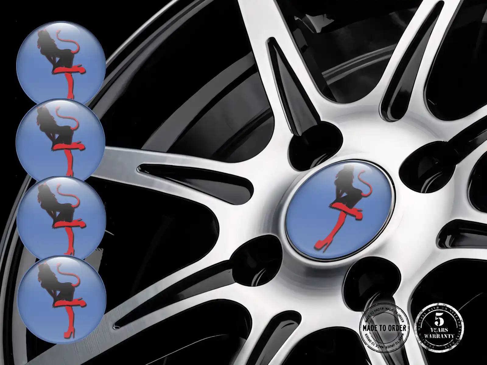 Rim stickers for cars Luxury Style Quality Tunning Badges